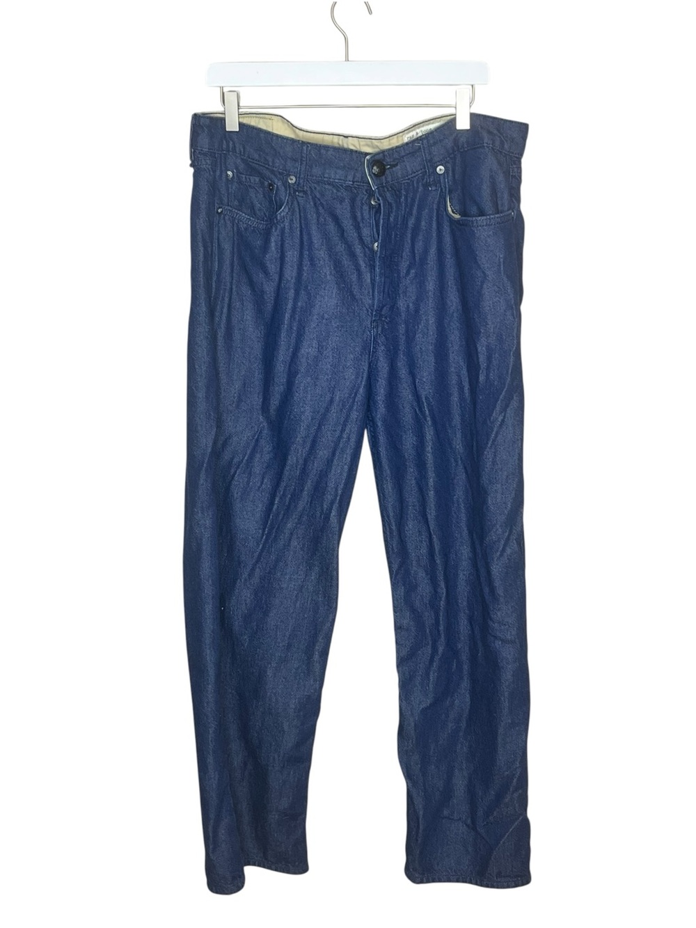 RAG&BONE Logan Featherweight Relaxed Mid Rise Wide Leg Jeans